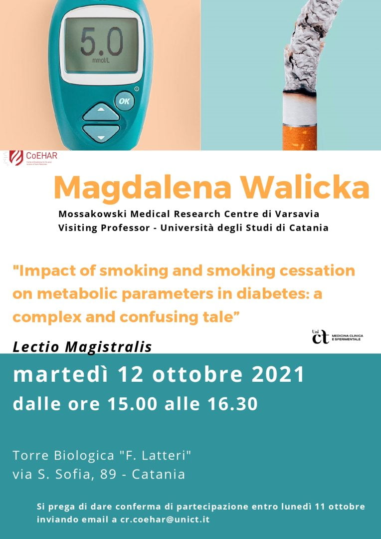 Read more about the article Magdalena Walicka – Lectio Magistralis (smoking and diabetes)