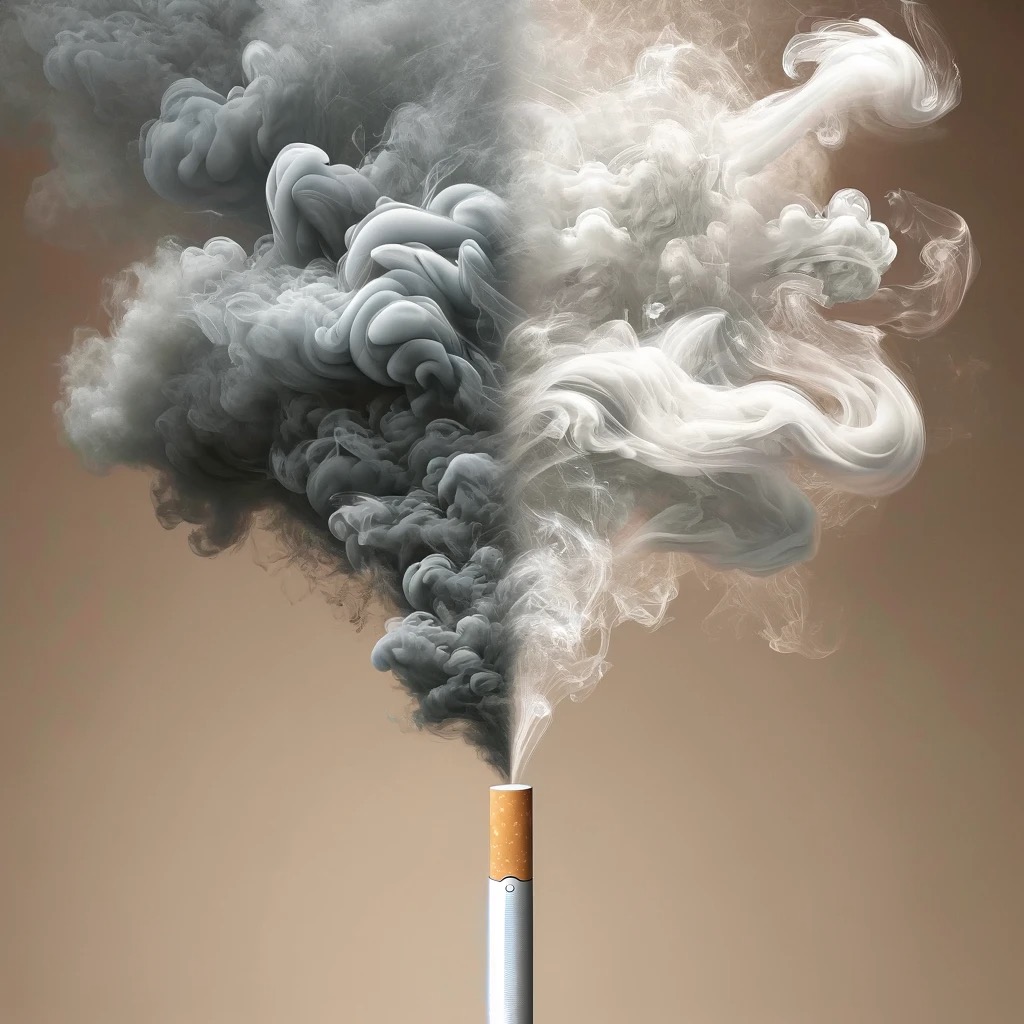 aerosol emission heated tobacco product (HTP)